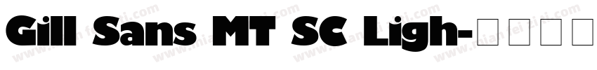 Gill Sans MT SC Ligh字体转换